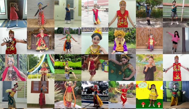 Lomba Menari Virtual, Anak-anak Tunjukkan Aksi Menari Tradisional dan Modern